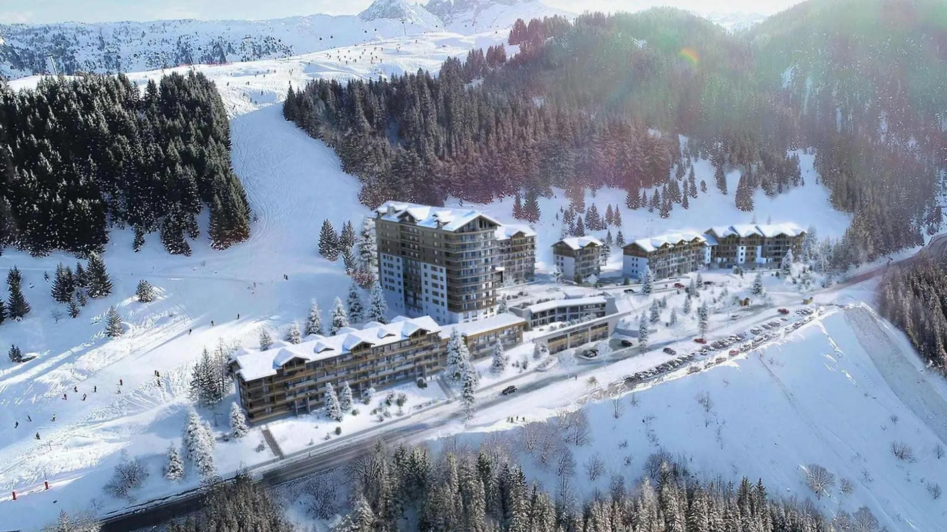 Appartement Neuf 65M² Courchevel Moriond, 2 Chambres + Cabine, Balcon, Parking Couverts, Skis Aux Pieds - Fr-1-563-127 Daire